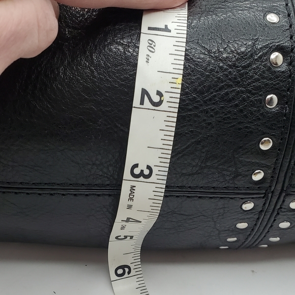 Michael Kors black purse with silver studs - Picture 6 of 7